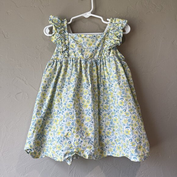Tommy Bahama Other - tommy bahama Girls 5 Dress Ditsy Floral Sundress Summer Babydoll Blue Yellow